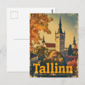 Vintage van Tallinn Briefkaart (Voorkant / Achterkant)