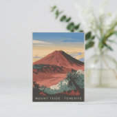 Vintage van Teide Tenerife Briefkaart (Staand voorkant)