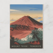 Vintage van Teide Tenerife Briefkaart (Voorkant)