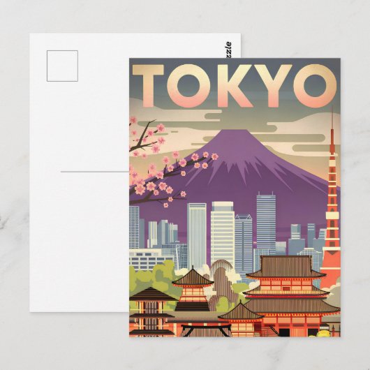 Vintage van Tokio Briefkaart (Voorkant / Achterkant)
