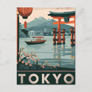Vintage van Tokio Briefkaart