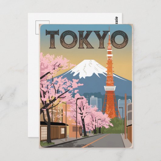 Vintage van Tokio Briefkaart (Voorkant / Achterkant)