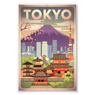 Vintage van Tokio Foto Afdruk