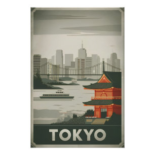 Vintage van Tokio Perfect Poster