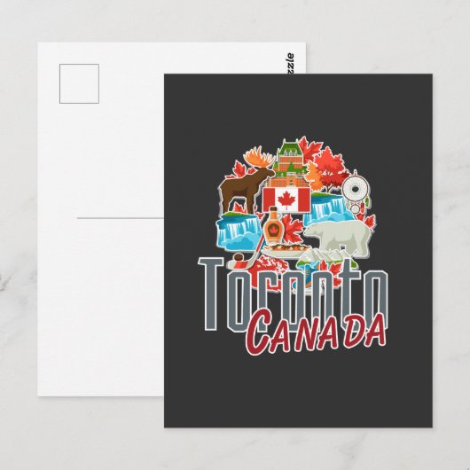 Vintage van Toronto Briefkaart (Voorkant / Achterkant)