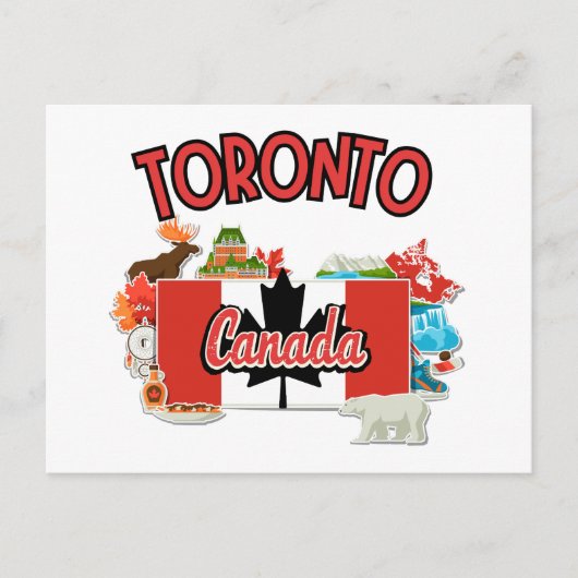 Vintage van Toronto Briefkaart (Voorkant)
