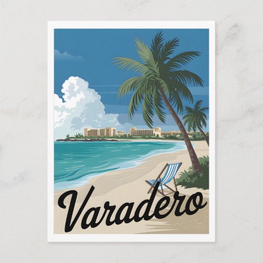 Vintage van Varadero Briefkaart (Voorkant)