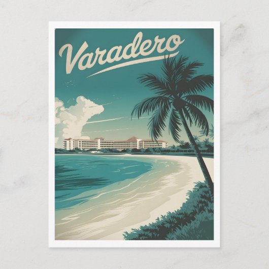 Vintage van Varadero Briefkaart (Voorkant)