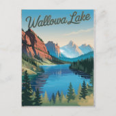 Vintage van Wallowa Lake Briefkaart (Voorkant)
