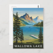Vintage van Walowa Lake Briefkaart (Voorkant / Achterkant)