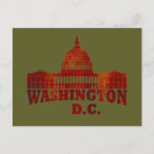 Vintage van Washington DC Feestdagenkaart (Voorkant)