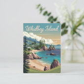 Vintage van Whidbey Island Briefkaart (Staand voorkant)