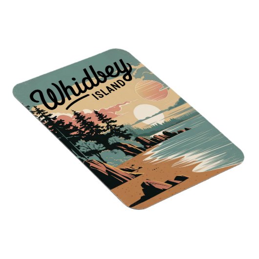 Vintage van Whidbey Island Magneet (Rechterzijde)