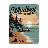Vintage van Whidbey Island Magneet (Verticaal)