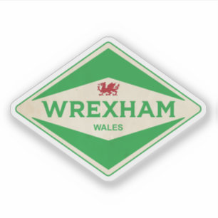 Vintage van Wrexham Wales Sticker