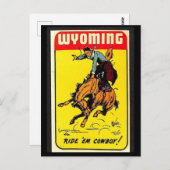 Vintage van Wyoming Briefkaart (Voorkant / Achterkant)