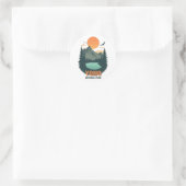Vintage van Yoho National Park Ronde Sticker (Tas)