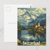 Vintage van Zwitserland Briefkaart (Voorkant / Achterkant)