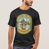 Vintage Vancouver Wasbeer Surfer T-shirt (Voorkant)