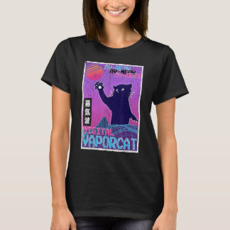 Vintage Vaporwave Aesthetic Style 80s Synthwave Ca T-shirt