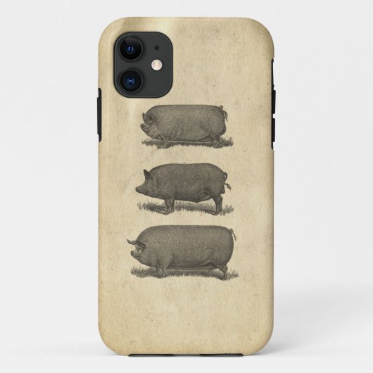 Vintage Varkens Hoesje (Achterkant)