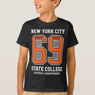 Vintage varsity New York City typografie vector il T-shirt