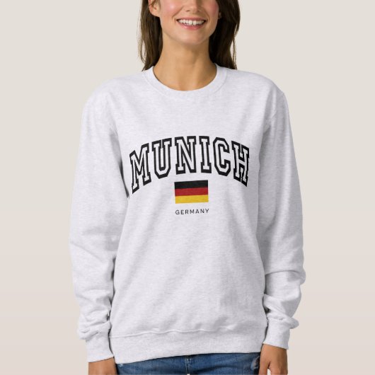 Vintage Varsity Stijl München Duits Trui (Voorkant)