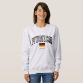 Vintage Varsity Stijl München Duits Trui (Voorkant volledig)