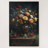 Vintage Vase of Flowers Legpuzzel (Verticaal)