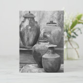 Vintage Vaten Acryl Kunst Caroline Feestdagenkaart (Staand voorkant)