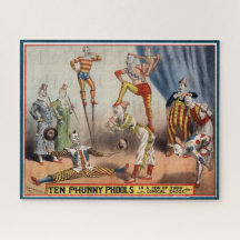 Vintage Vaudeville Komedieposter Puzzel Theater 