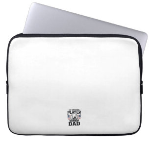 Vintage Vector Ontwerp Favoriete Honkbalspeler Vad Laptop Sleeve