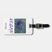 Vintage Vegan Red Cabbage Bagagelabel (Voorkant horizontaal)