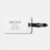 Vintage Vegan Red Cabbage Bagagelabel (Achterkant horizontaal)