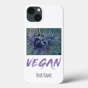 Vintage Vegan Red Cabbage Case-Mate iPhone Case