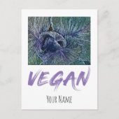 Vintage Vegan Red Cabbage Feestdagenkaart (Voorkant)