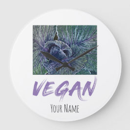 Vintage Vegan Red Cabbage Grote Klok