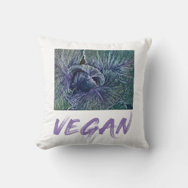 Vintage Vegan Red Cabbage Kussen