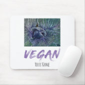 Vintage Vegan Red Cabbage Muismat (Met muis)