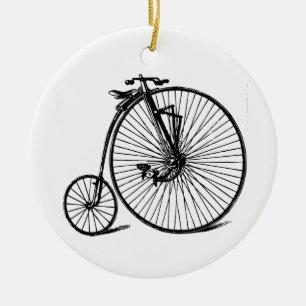 Vintage Velocipede Penny Farthing Bicycle Bike Keramisch Ornament