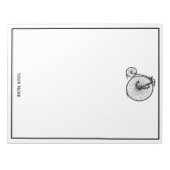 Vintage Velocipede Penny Farthing Bicycle Bike Notitieblok (Voorkant)