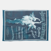 Vintage Velvet Adverteren Poster Theedoek (Horizontaal)