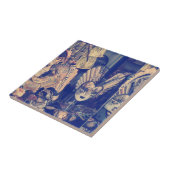 Vintage Venetian carnival masks Tegeltje (Zijkant)