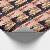 Vintage Venezia Gondolas Cadeaupapier (Hoek)