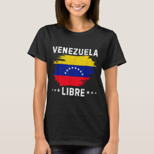 Vintage Venezuela Libre 2026 Vlag van Venezuela T-shirt
