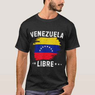 Vintage Venezuela Libre 2026 Vlag van Venezuela T-shirt