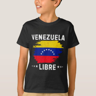 Vintage Venezuela Libre 2026 Vlag van Venezuela T-shirt