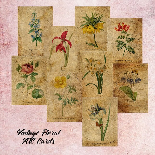 Vintage-ventilator ATC-Kaarten Schrapboekpagina (Creator heeft geüpload)