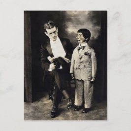 Vintage Ventriloquist Dummy Briefkaart