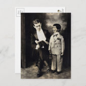 Vintage Ventriloquist Dummy Briefkaart (Voorkant / Achterkant)